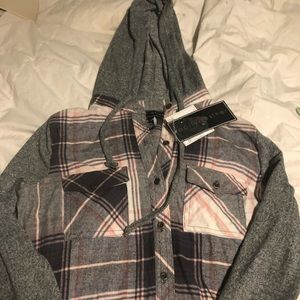 NWT hooded shirt